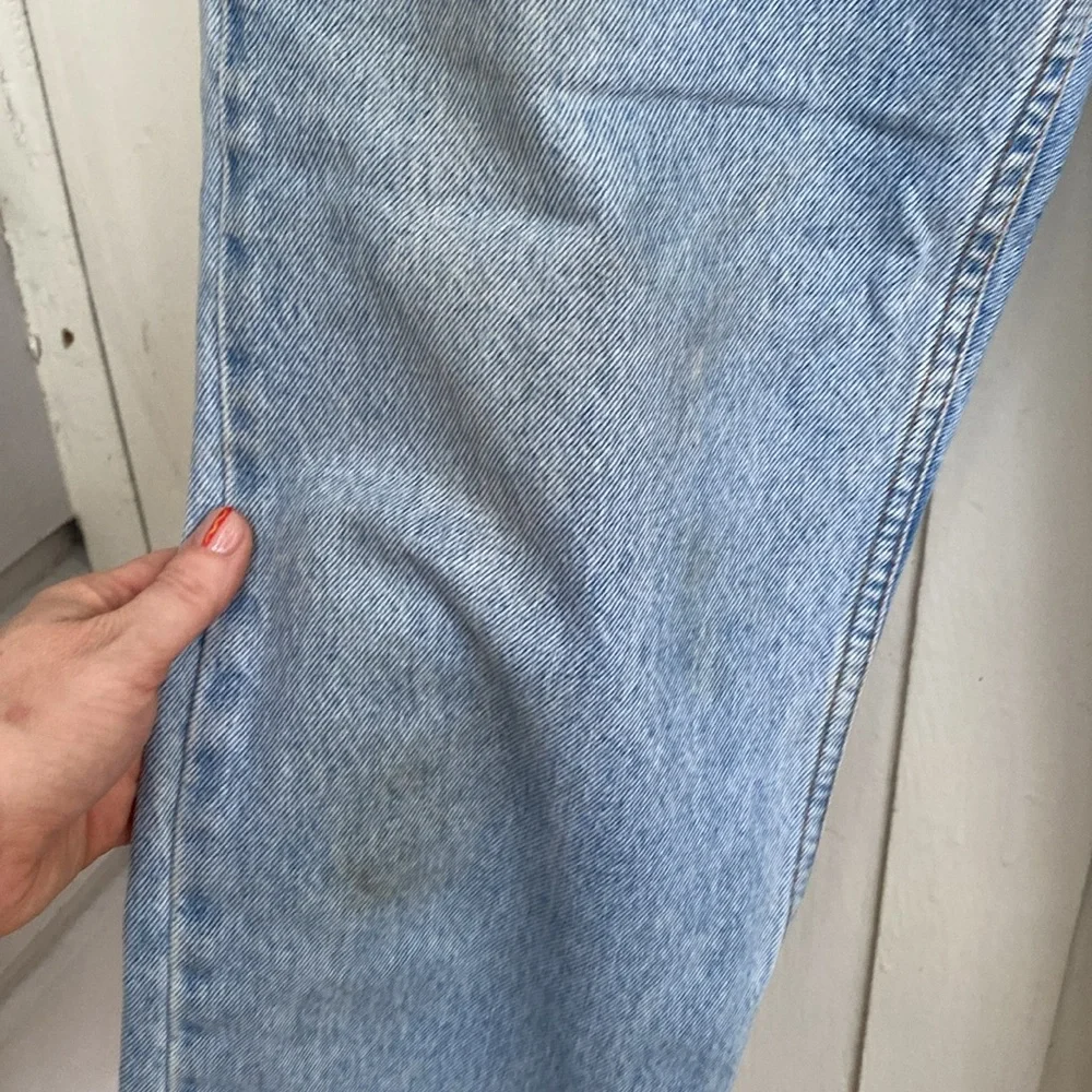 Men's Vintage Orange Tab Levi's 550 33x32 Relaxed Light Wash 1997 100% Cotton
